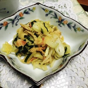 残ったカレーで野菜炒め